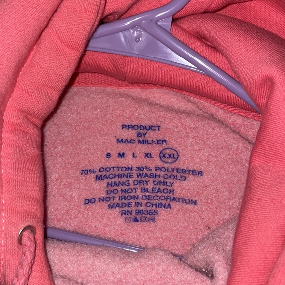 Mac Miller Pink Swimming Hoodie (Official Merch) - Picture 3 of 3